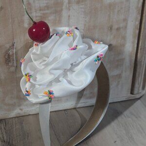 Cherry headband adult child costume accessory Valentines cupcake ice cream